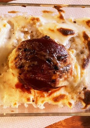 ハンバーグをリメイク!ハンバーグドリア-レシピのメイン写真
