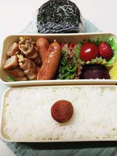 肉巻きえのき弁当(1.9)-レシピのメイン写真
