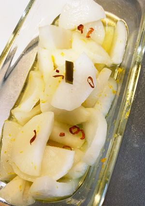 大根の甘酢漬け。柚子風味　-レシピのメイン写真