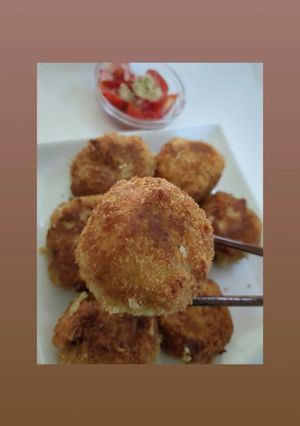 残りのハンバーグで簡単薩摩芋コロッケ-レシピのメイン写真