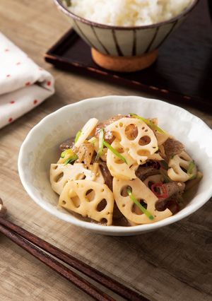 れんこんとこんにゃくのシャキコリ炒め-レシピのメイン写真