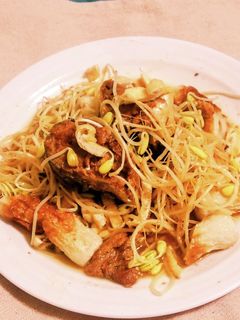 “鯖缶ちくわ豆もやし麺汁少々和え”-レシピのメイン写真