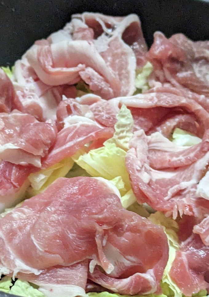 白菜と豚肉の蒸し煮-レシピのメイン写真