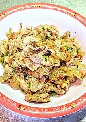 豚こま肉のダブル葱にんにく塩ダレ炒め-レシピのメイン写真