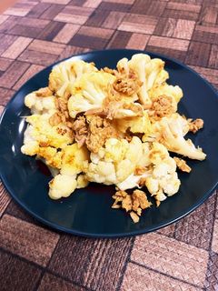 材料4つ!カリフラワーとツナのカレー炒め-レシピのメイン写真