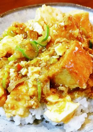 麻婆豆腐、厚揚げプラス。-レシピのメイン写真
