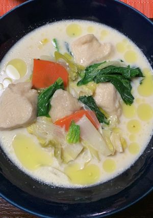 しっとり胸肉の和風クリームシチュー-レシピのメイン写真