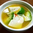 アボカドと豆腐のお味噌汁 鮒ずしの飯入り