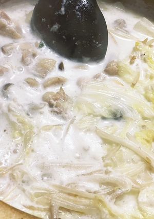 野菜たっぷり＆鶏肉ほかほかミルク鍋☆♬-レシピのメイン写真