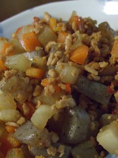 大根 こんにゃく 鶏ひき肉の炒め煮-レシピのメイン写真