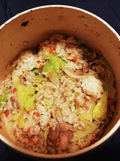 野菜炒めチャーハン(野菜炒めにご飯投入)-レシピのメイン写真