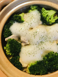鍋の素活用●鶏肉&ブロッコリーのもち鍋-レシピのメイン写真