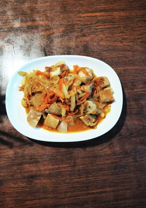 チキンと根菜の胡麻坦々にんにく味噌和え-レシピのメイン写真