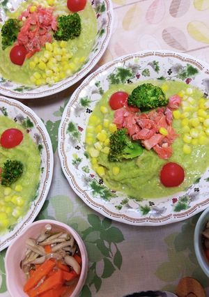 丸ごとブロッコリー濃厚・鮭クリームパスタ-レシピのメイン写真