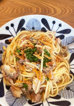 サバ缶のみぞれパスタ-レシピのメイン写真
