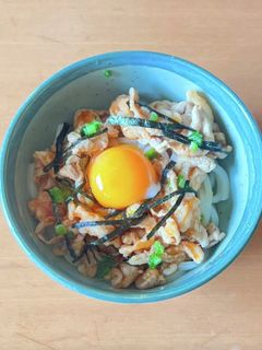 ピリ辛!油そば風うどん-レシピのメイン写真