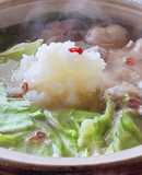 食材3つ☆炙り鶏鍋☆みぞれ鍋キャベツ大根