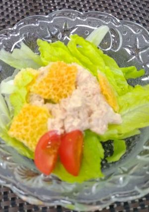 パリパリチーズとツナのかんたんサラダ-レシピのメイン写真