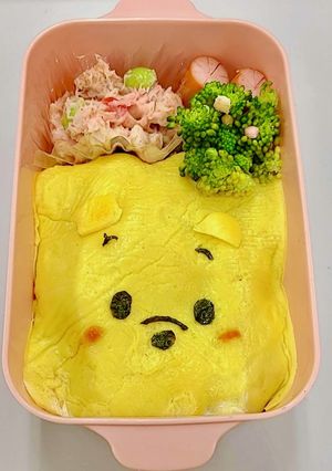 プーさんのオムライス弁当-レシピのメイン写真