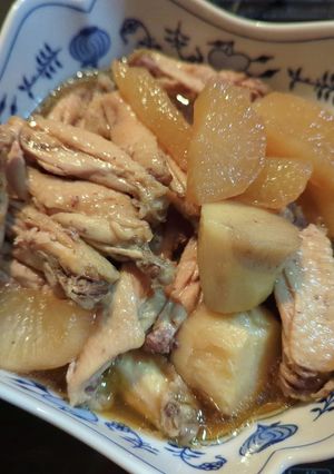 ホットクックで手羽先、里芋、大根の煮物-レシピのメイン写真