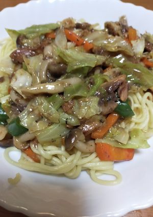 イワシ缶のあんかけ焼きそば-レシピのメイン写真