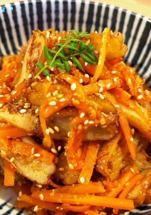 人参きんぴら鹿児島のさつま揚げ入り-レシピのメイン写真