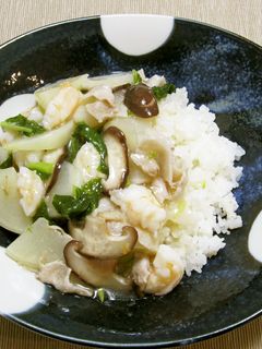 蕪と海老のあんかけご飯-レシピのメイン写真