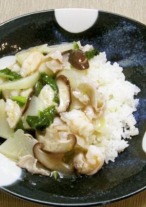蕪と海老のあんかけご飯-レシピのメイン写真