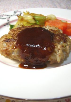 お豆腐でヘルシー☆ふわふわハンバーグ-レシピのメイン写真