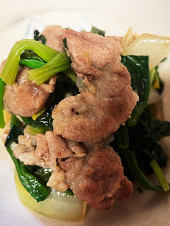 豚肉とほうれん草と玉ねぎ炒め-レシピのメイン写真
