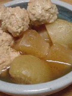 紫蘇つくねと大根の煮物-レシピのメイン写真