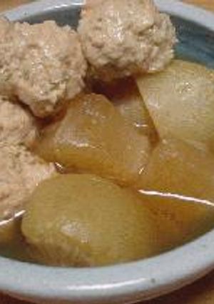 紫蘇つくねと大根の煮物-レシピのメイン写真
