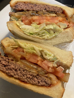 合挽き肉でハンバーガー-レシピのメイン写真