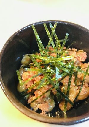 毎日の納豆●鮭のふりかけ＆刻み海苔-レシピのメイン写真