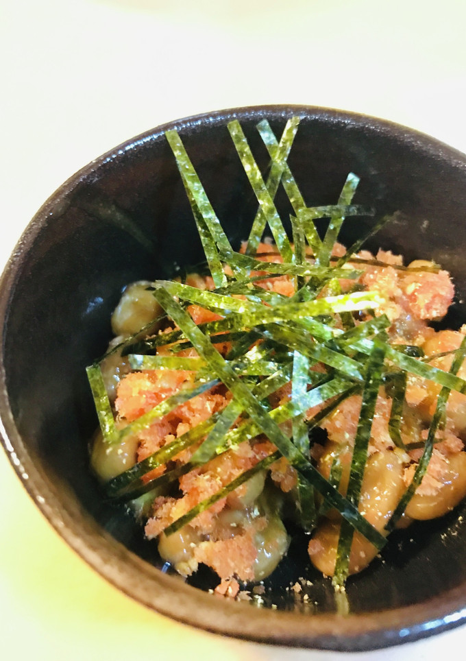 毎日の納豆●鮭のふりかけ＆刻み海苔-レシピのメイン写真