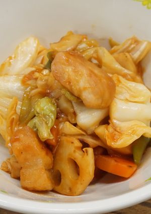三原たっぷり酢豚★給食メニュー-レシピのメイン写真