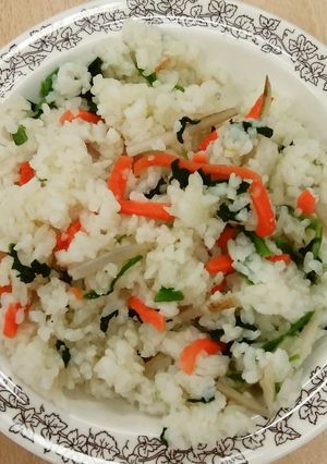 【防災パッククッキング】炊き込みご飯-レシピのメイン写真