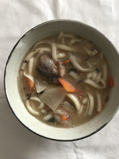 (シニア向け)さばみそ煮込みうどん-レシピのメイン写真