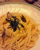 練りウニの豆乳クリームパスタ