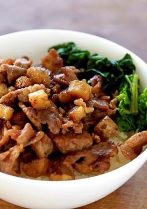 豚こま・ごぼうの甘辛☆丼-レシピのメイン写真