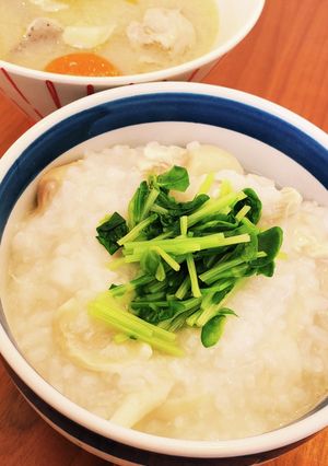 鶏の茹で汁活用！鶏雑炊-レシピのメイン写真