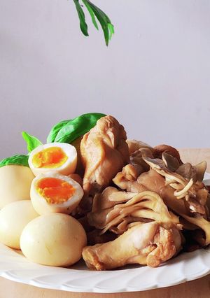 化学調味料無添加☆鶏手羽元&舞茸☆鶏肉卵-レシピのメイン写真