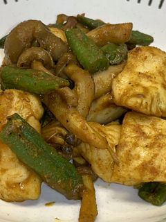 鶏肉といんげんのカレー炒め-レシピのメイン写真