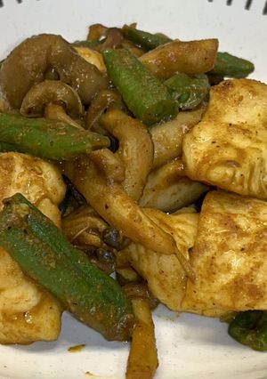 鶏肉といんげんのカレー炒め-レシピのメイン写真