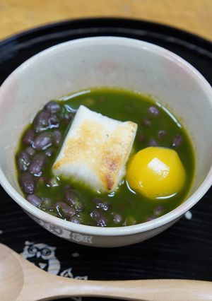 あらびき玄米茶ぜんざい-レシピのメイン写真