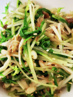 水菜とえのきの梅肉入りナムル-レシピのメイン写真