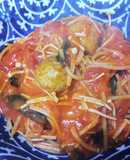 ワンパンカリオストロ風ミートボールパスタ