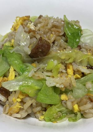 マルシンハンバーグのレタスチャーハン♫-レシピのメイン写真