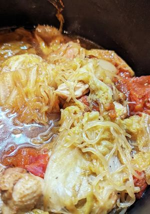 変わり種鍋!手羽元と白菜の無水鍋-レシピのメイン写真