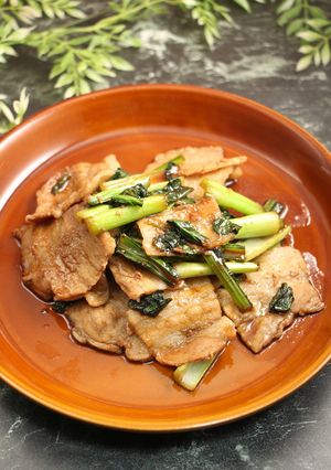 簡単！豚バラ小松菜の生姜焼き-レシピのメイン写真